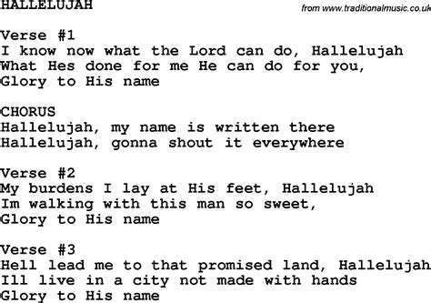 hallelujah lyrics genius|lyrics to gospel song hallelujah.